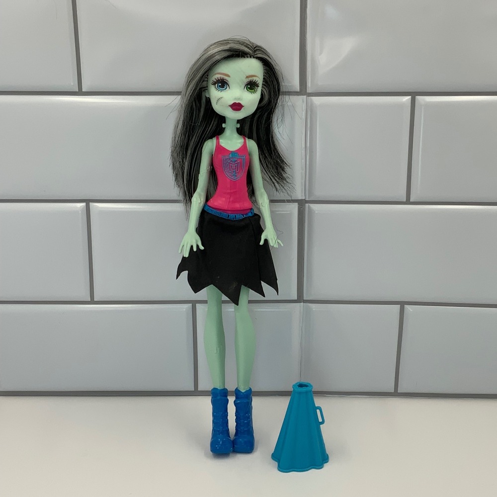 Monster High Frankie Stein Ghoul Spirit Doll DNV66 Mattel 2015‎ Cheerleader Blue